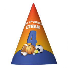 Gorro De Fiesta Nombre personalizado Boy 4º Balls Deportivas de Cu