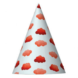 Gorro De Fiesta Nuages oranges à l'aquarelle