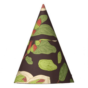 Gorro De Fiesta Nueces de Pistachio: sin manchas negras.