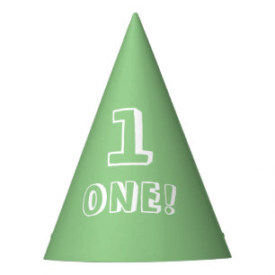 Gorro De Fiesta Número de personalizado verde sabio pequeño año de