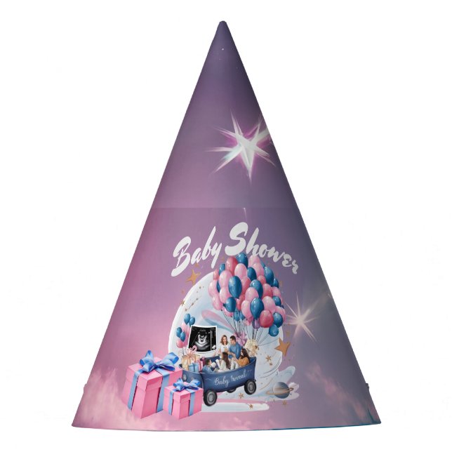 Gorro De Fiesta ODIO ESPACIAL: Viaje celeste /BABY SHOWER (Anverso)