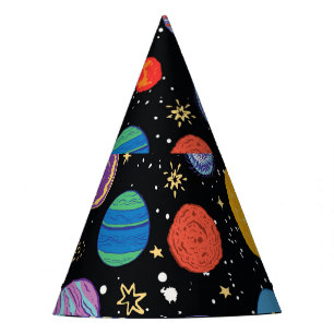 Gorro De Fiesta Odisea del espacio: Patrón planetario