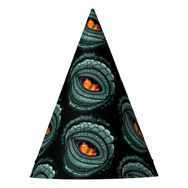 Gorro De Fiesta Ojo de reptil depredador primitivo (Anverso)