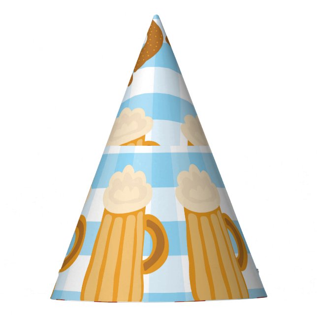 Gorro De Fiesta Oktoberfest: cerveza, pretzel, patrón de salchicha (Anverso)