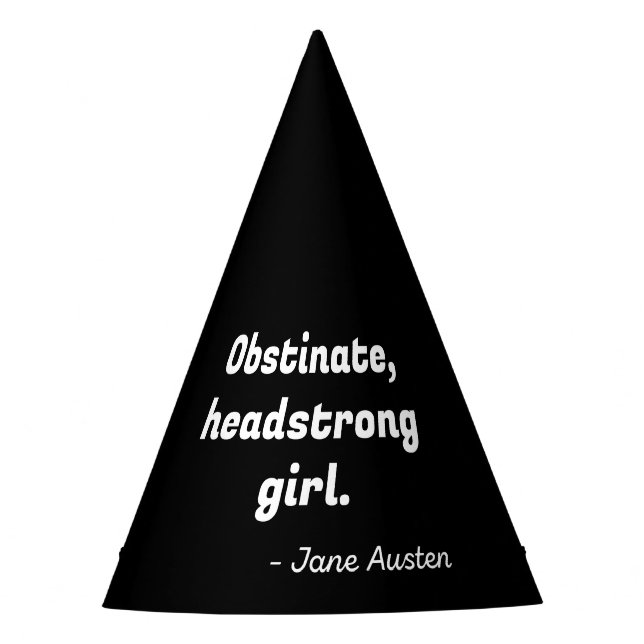 Gorro De Fiesta Orgullo y prejuicio (Anverso)