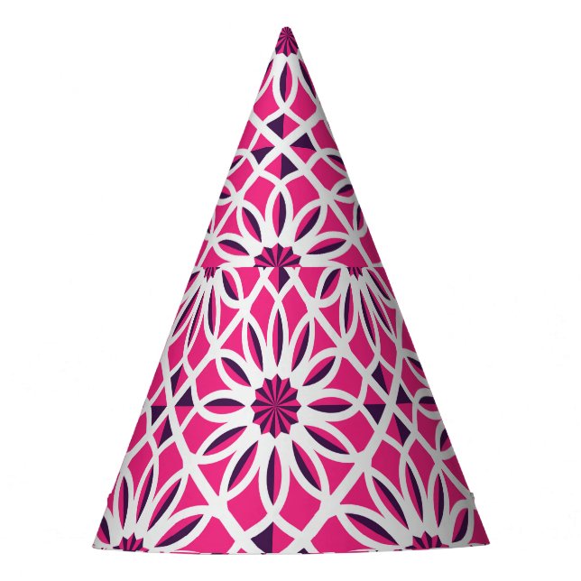 Gorro De Fiesta Ornamento geométrico árabe: textura sin fisuras. (Anverso)