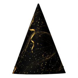 Gorro De Fiesta Oro negro (12)