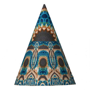 Gorro De Fiesta Oro turquesa Sol Southwestern Art