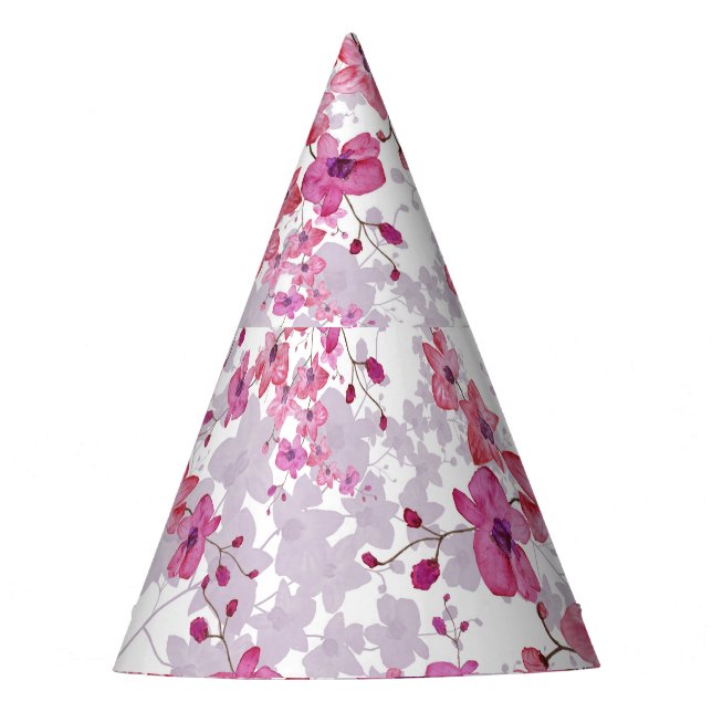 Gorro De Fiesta Orquídea: singular belleza roja. (Anverso)