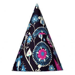 Gorro De Fiesta Paisley moderno: patrón oriental tradicional.