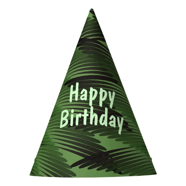 Gorro De Fiesta Palm Trees Happy Birday (Anverso)