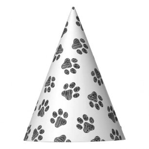 Gorro De Fiesta Papas de perro, garras de perro, patas negras