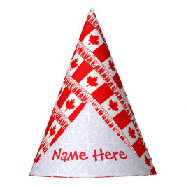 Gorro De Fiesta Papel de bandera de Canadá personalizado