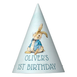 Gorro De Fiesta Papel de cumpleaños de Peter Rabbit Blue Boy
