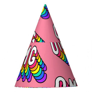 Gorro De Fiesta Papel de escritorio Quirky OMG Pink Comic