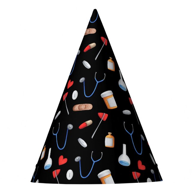 Gorro De Fiesta Papel de graduación de enfermería de Médico médico (Anverso)