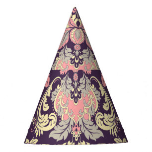 Gorro De Fiesta Papel de paredes de flores de época clásico barroc