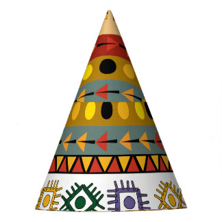 Gorro De Fiesta Papel mural tribal, diseño artístico étnico.