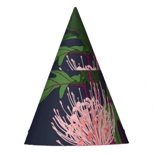 Gorro De Fiesta Paraíso tropical: hojas y flores exóticas