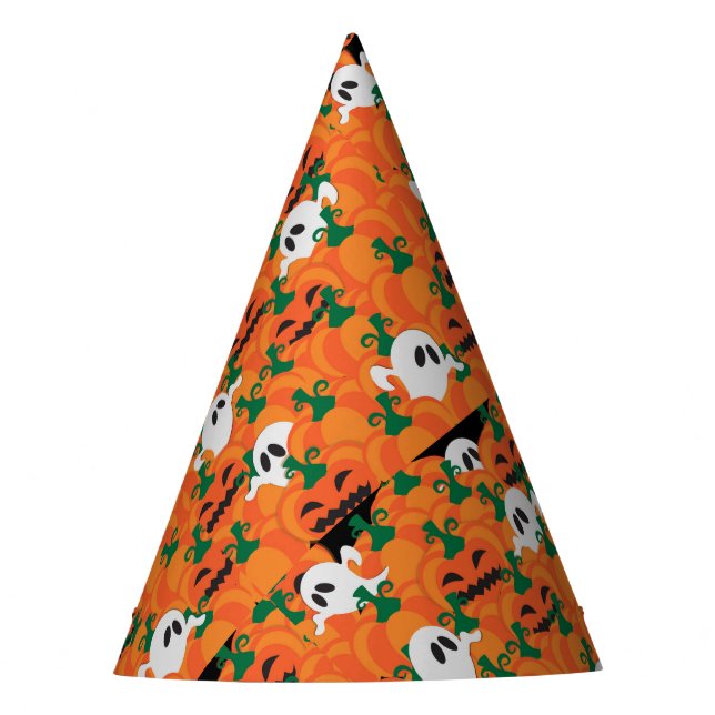Gorro De Fiesta Parche Halloween Ghosts Haunted Pumpkin (Anverso)