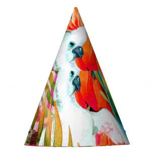 Gorro De Fiesta Parroquias acuáticas: Patrón tropical sin foco