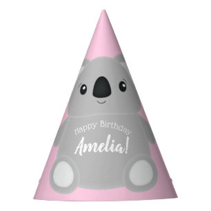 Gorro De Fiesta Partido de Cumpleaños del Oso Koala