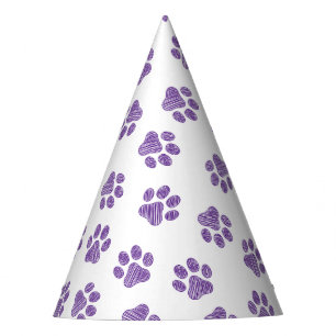 Gorro De Fiesta Pasta de perro, garras de perro, garras moradas
