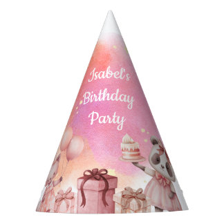 Gorro De Fiesta Pastel Animal Birthday Party Hat