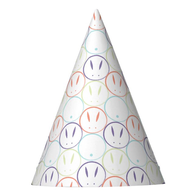 Gorro De Fiesta Pastel - Bunnies de primavera (Anverso)
