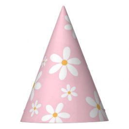 Gorro De Fiesta Pastel Pink Daisies