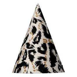 Gorro De Fiesta Patrón abstracto bohemio africano de leopardo