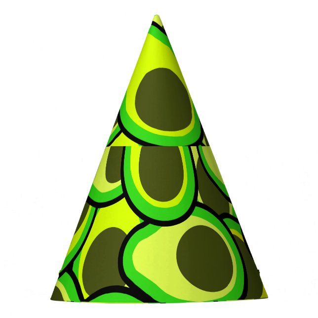 Gorro De Fiesta patrón aguacate (Anverso)