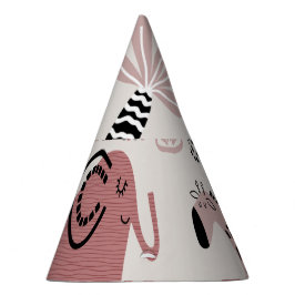 Gorro De Fiesta patrón con elefantes lindos y gigantes