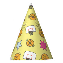 Gorro De Fiesta Patrón de baloncesto divertido