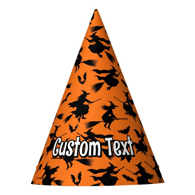 Gorro De Fiesta Patrón de brujas voladoras (Anverso)