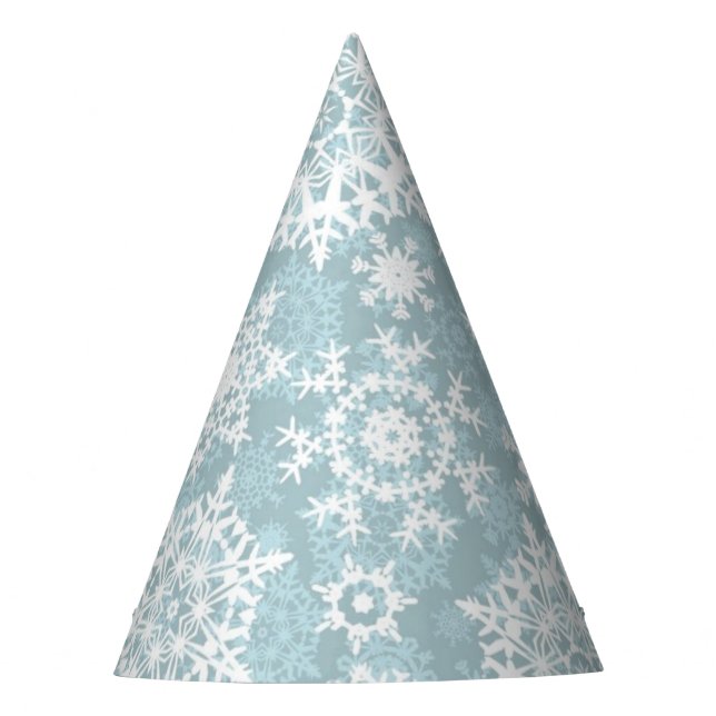 Gorro De Fiesta Patrón de copo de nieve (Anverso)