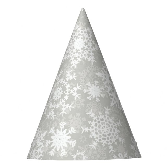 Gorro De Fiesta Patrón de copo de nieve (Anverso)