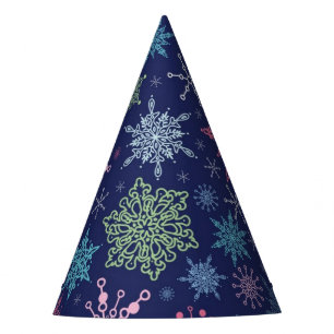 Gorro De Fiesta Patrón de copo de nieve