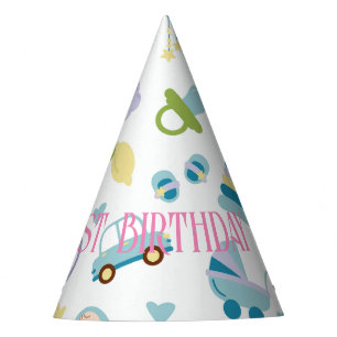 Gorro De Fiesta Patrón de corte con nombre personalizado Cumpleaño