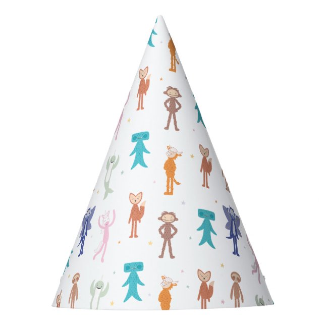 Gorro De Fiesta Patrón de Cumpleaños de Personajes de Slumberkins (Anverso)
