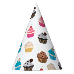 Gorro De Fiesta Patrón de Cupcakes de Cute de colores
