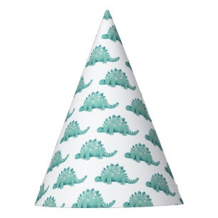 Gorro De Fiesta Patrón de dinosaurio Stegosaurus