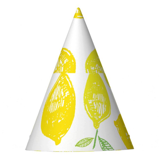 Gorro De Fiesta Patrón de Doodle de Fruta Tropical (Anverso)
