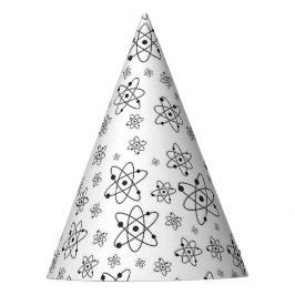 Gorro De Fiesta Patrón de edad atómica retro de átomos