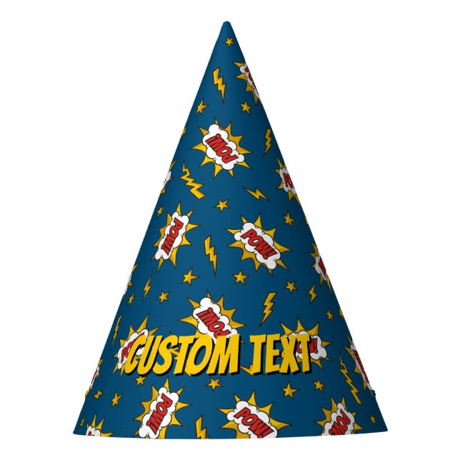 Gorro De Fiesta Patrón de efecto de sonido de comic (Anverso)