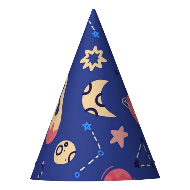 Gorro De Fiesta Patrón de espacio (Anverso)