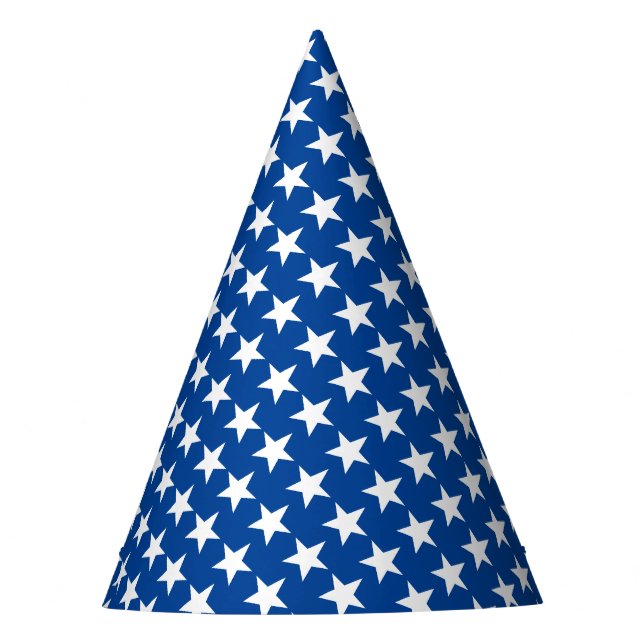 Gorro De Fiesta Patrón de estrellas blancas sobre el tema de la ba (Anverso)