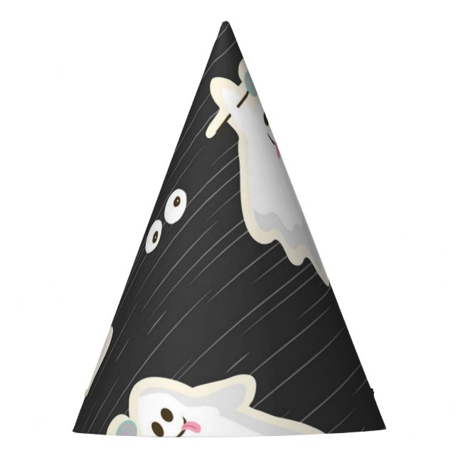 Gorro De Fiesta Patrón de fantasmas (Anverso)