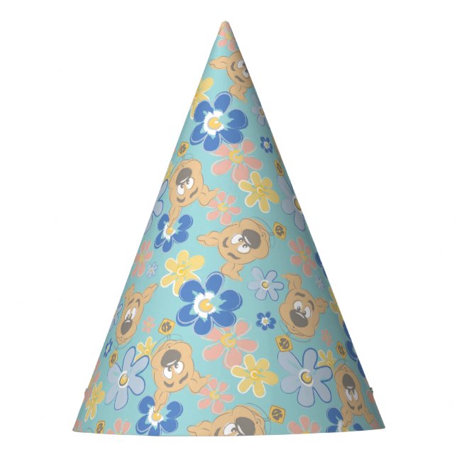 Gorro De Fiesta Patrón de flor Scooby-Doo de Cuppy (Anverso)