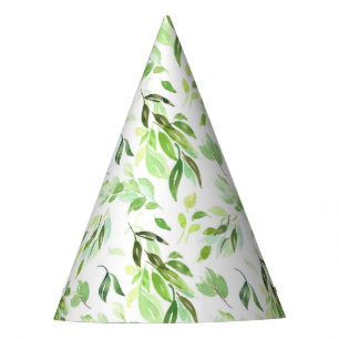 Gorro De Fiesta Patrón de follaje acuático
